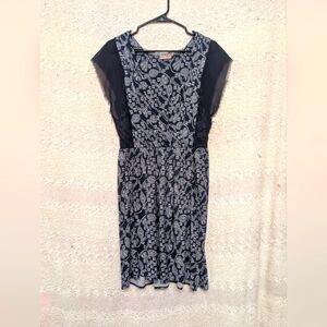 Juicy Couture Women's Blue And White Dress With Pockets Sz Small